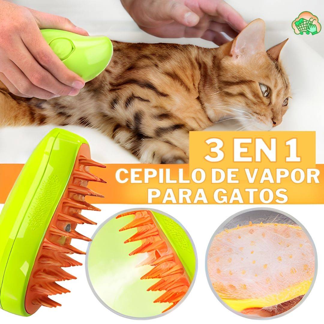 Cepillo Vaporizador Mascotas 3 en 1 - Instorepic™(OFERTA 2 X1)