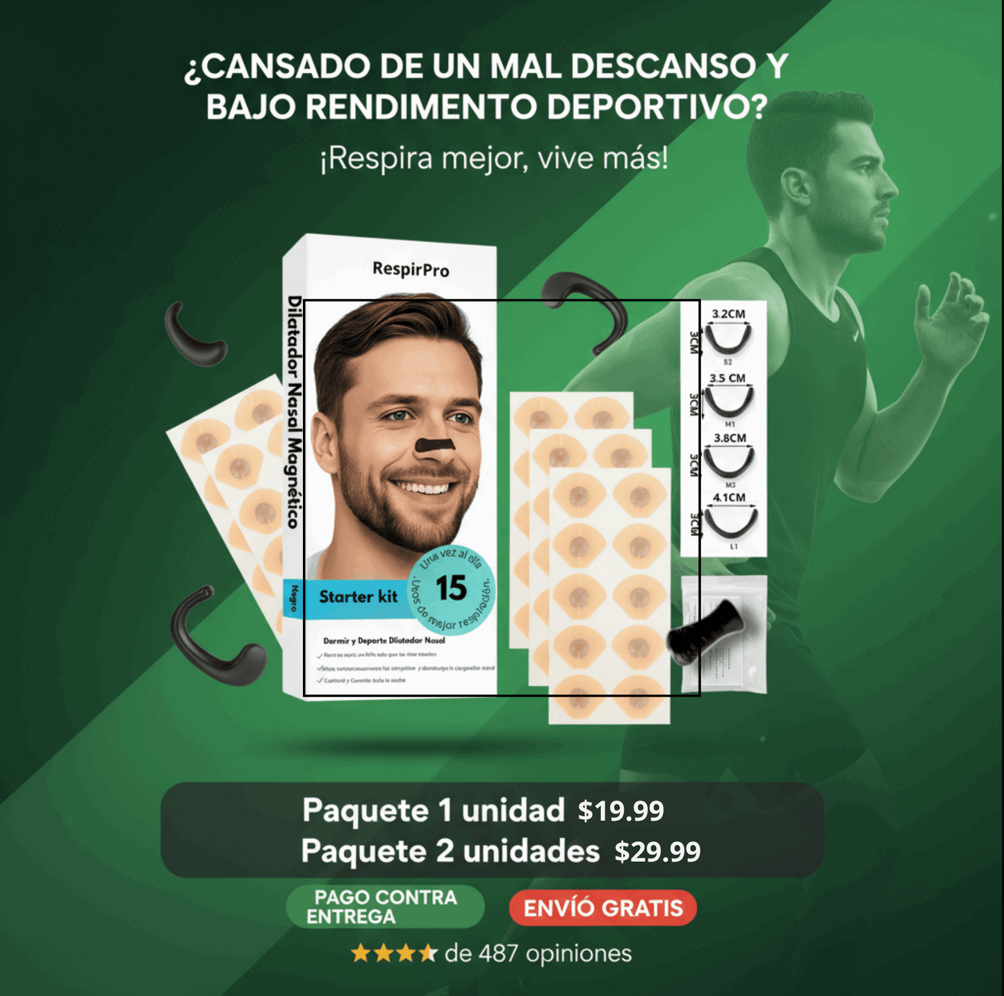 AirMax™ Dilatador Nasal Magnetico