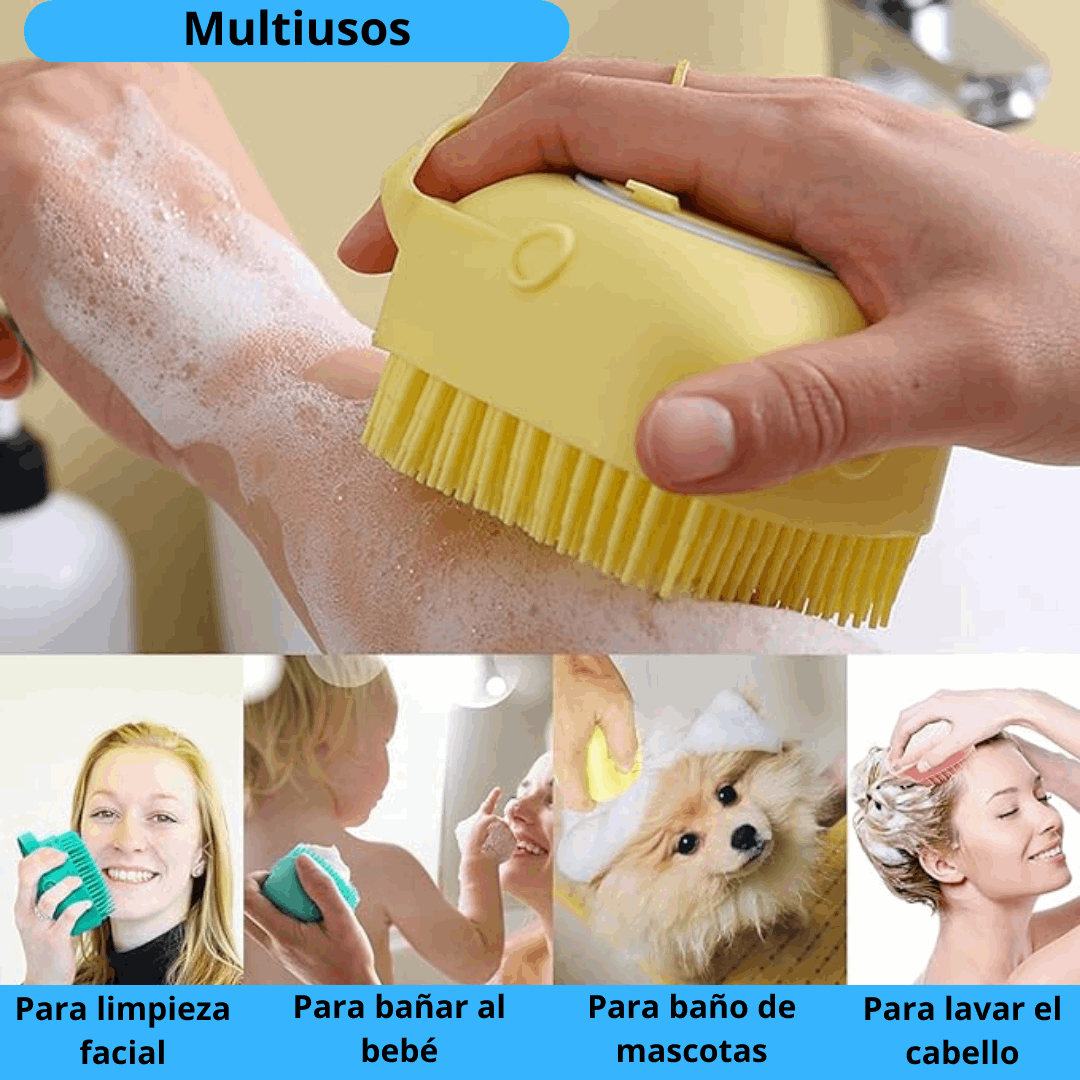 Cepillo para baño con dispensador de jabón cepit™(OFERTA 2X1)