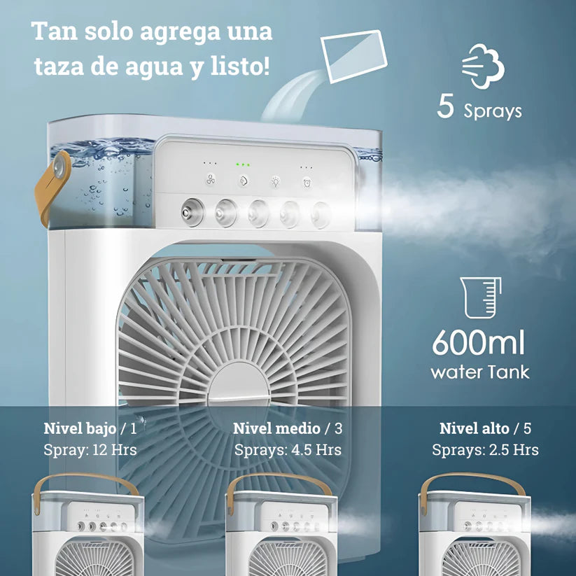 AirFlex® - Ventilador Portátil Con Humificador