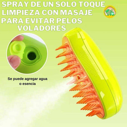 Cepillo Vaporizador Mascotas 3 en 1 - Instorepic™(OFERTA 2 X1)